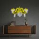 Elevate your space with the Crystal Chandelier LED Neon Sign, perfect for weddings, chic bars, and upscale store décor.