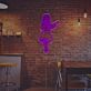 Hula Tänzerin LED Neonschild mit Ukulele tropische Wanddekoration für Bar und Café