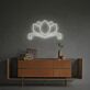 Lotus LED Neonschild minimalistisches Wandlicht für Yoga Raum und Wohnzimmer