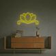 Lotus LED Neonschild minimalistisches Wandlicht für Yoga Raum und Wohnzimmer