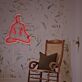 Meditierende Person Silhouette LED-Neonschild Wohnzimmer Yoga Studio