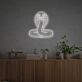 Kobra LED-Neonschild Wohnzimmer Büro