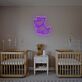 sitzender Hund LED-Neonschild Kinderzimmer