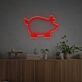 Brighten Up Any Space - Home, Bar, or Office with the Pig Line Drawing LED Neon Sign.