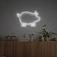 Brighten Up Any Space - Home, Bar, or Office with the Pig Line Drawing LED Neon Sign.
