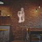 Weinflasche und Weinglas LED-Neonschild für Bar und Restaurant