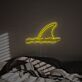 Haiflosse im Wasser LED-Neonschild Schlafzimmer Wohnzimmer