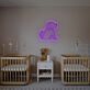 sitzender Hund LED-Neonschild Kinderzimmer