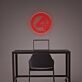 Zahl 4 im Kreis LED-Neonschild Büro Arbeitszimmer