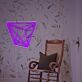 Polygonales Linienmotiv LED-Neonschild