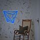 Polygonales Linienmotiv LED-Neonschild