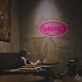 Brighten Your Entrance: Welcome With Oval LED Neon Sign for Home, Office, or Retail Store Decor.