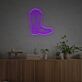 Brighten Up Your Western Themed Party or Country Home with the Cow Boy Boots LED Neon Sign.