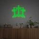 Bring a radiant glow to weddings, bars, and festive gatherings with the Three Ten Crosses LED Neon Sign.