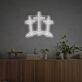 Drei Kreuze LED-Neonschild für Wohnzimmer oder Gebetsraum