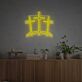Bring a radiant glow to weddings, bars, and festive gatherings with the Three Ten Crosses LED Neon Sign.