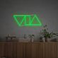 Geometrische Dreiecksformen LED-Neonschild für Wohnzimmer oder Büro