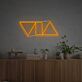 Geometrische Dreiecksformen LED-Neonschild für Wohnzimmer oder Büro