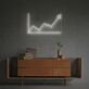 Wachstumsdiagramm mit Pfeil LED-Neonschild Büro Homeoffice