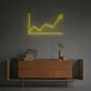 Wachstumsdiagramm mit Pfeil LED-Neonschild Büro Homeoffice