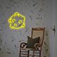 Brighten Up Any Space - Meteorite LED Neon Sign for Home Decor, Office Vibes, and Bar Atmosphere.