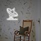 Satellitenschüssel LED-Neonschild Wohnzimmer Arbeitszimmer