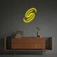 Abstraktes Spiral Symbol LED-Neonschild Wohnzimmer Büro
