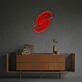 Abstraktes Spiral Symbol LED-Neonschild Wohnzimmer Büro