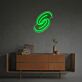 Abstraktes Spiral Symbol LED-Neonschild Wohnzimmer Büro