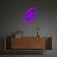 Abstraktes Spiral Symbol LED-Neonschild Wohnzimmer Büro
