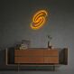 Abstraktes Spiral Symbol LED-Neonschild Wohnzimmer Büro
