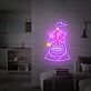 Comicfigur mit Herzaugen LED-Neonschild Gaming Wohnzimmer