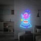 Comicfigur mit Herzaugen LED-Neonschild Gaming Wohnzimmer