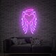 Herz mit Engelsflügeln und Heiligenschein LED-Neonschild Wohnzimmer Schlafzimmer