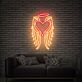 Herz mit Engelsflügeln und Heiligenschein LED-Neonschild Wohnzimmer Schlafzimmer