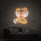 Brighten Up Your Space: Anime Sakura Magical Girl Card Hunter Kero Strawberry Neon Sign for Bars, Gaming Rooms, and Anime-Themed Celebrations