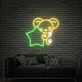Brighten Up Your Space: Anime Sakura Magical Kero Neon Sign Star Neon Sign for Home Decor, Office Ambiance, and Storefront Charm.