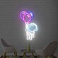 Astronaut mit Luftballons LED-Neonschild für Wohnzimmer oder Kinderzimmer