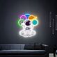Light Up Your Space Adventures: Astronauts Sitting On Cloud Space UV Neon Sign Perfect for Kids’ Rooms, Home Offices, and Sci-Fi Themed Parties.