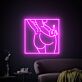 erotische Körperkontur mit Handgeste LED-Neonschild für Bar Club