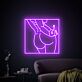 erotische Körperkontur mit Handgeste LED-Neonschild für Bar Club