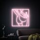 erotische Körperkontur mit Handgeste LED-Neonschild für Bar Club