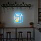 Milchpackung mit Banane LED Neonschild für Café und Küche