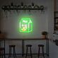 Milchpackung mit Banane LED Neonschild für Café und Küche