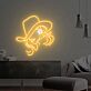 Elevate Your Space: Beautiful Girl With Cowboy Hat Neon Sign, Perfect for Game Room, Bar, and Home Office Decor.