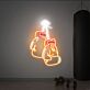 Boxhandschuhe LED-Neonschild für Fitnessstudio Sportbar