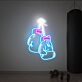 Boxhandschuhe LED-Neonschild für Fitnessstudio Sportbar