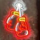 Boxhandschuhe LED-Neonschild für Fitnessstudio Sportbar