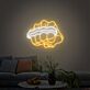 Faust mit Schlagring LED-Neonschild für Wohnzimmer Gamingzimmer