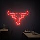 Stierkopf LED-Neonschild für Bar und Restaurant